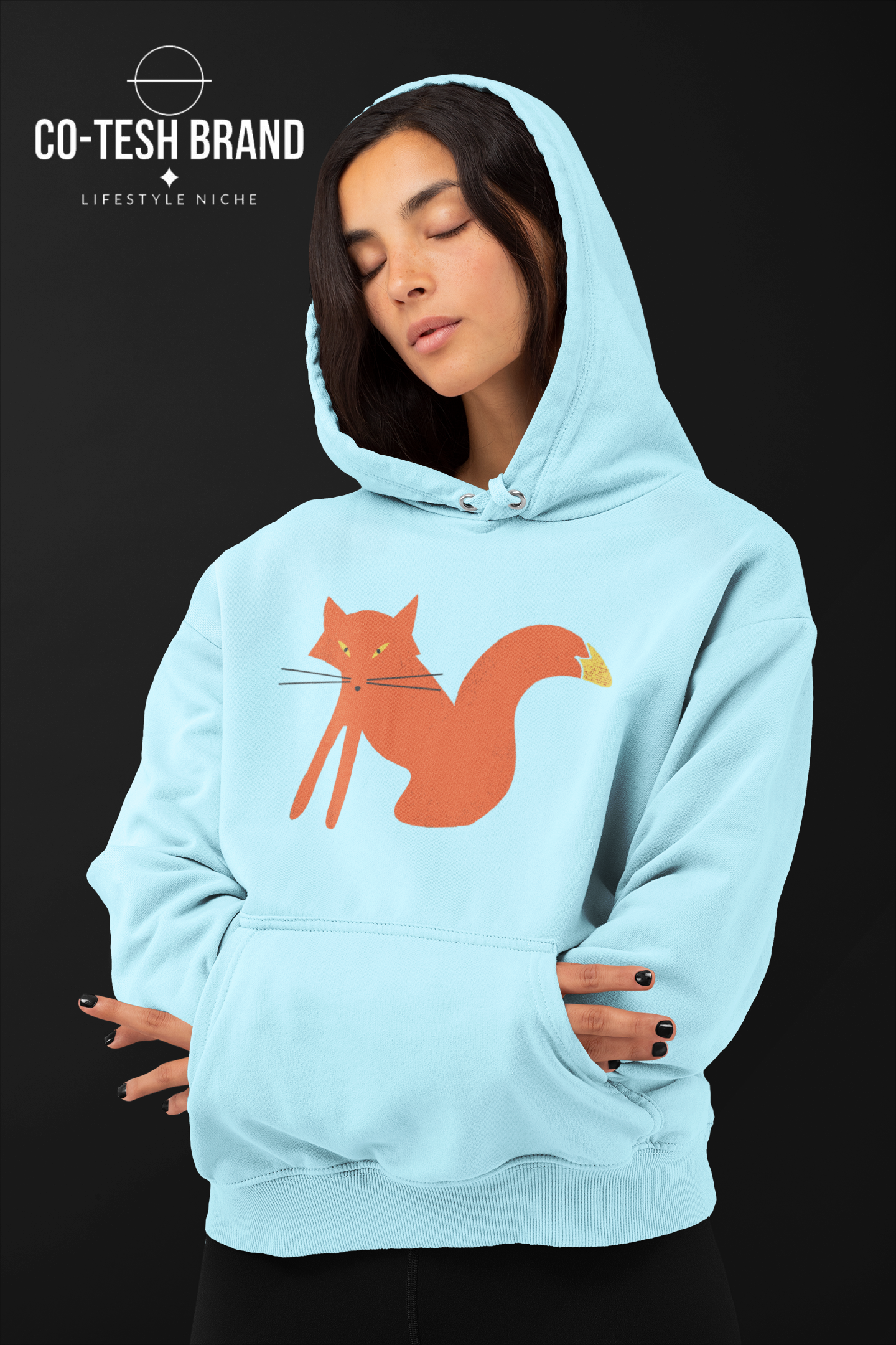 Foxy Unisex fleece hoodie