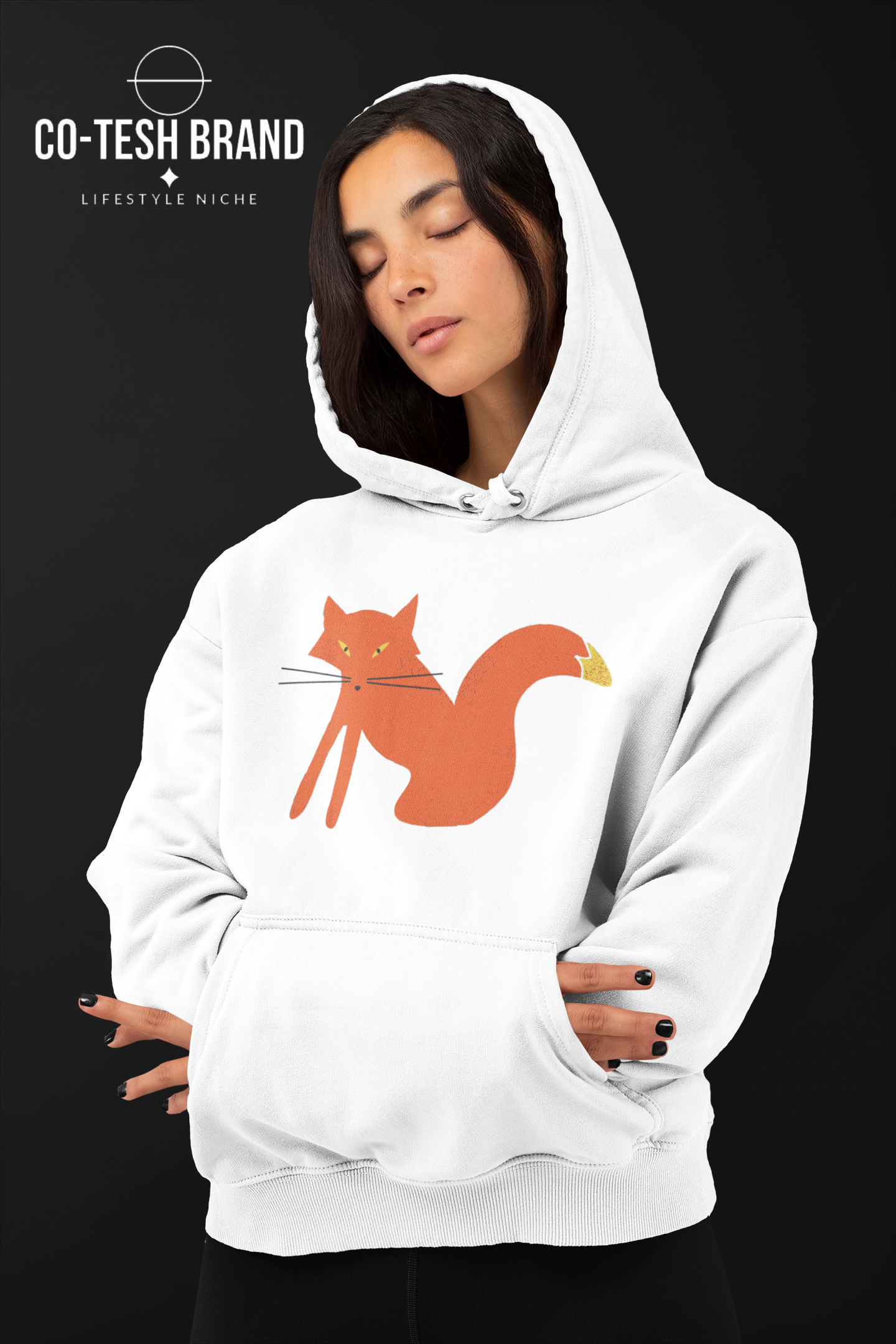 Foxy Unisex fleece hoodie