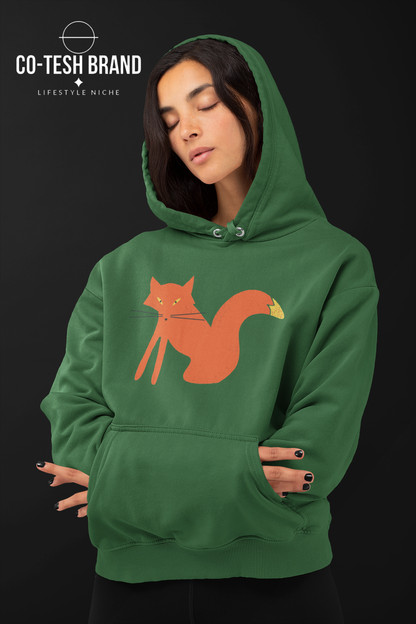 Foxy Unisex fleece hoodie