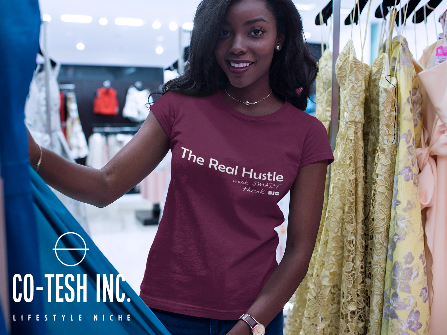 The Real Hustle Think Big Short-Sleeve Unisex T-Shirt | Expression Tees | Cotesh