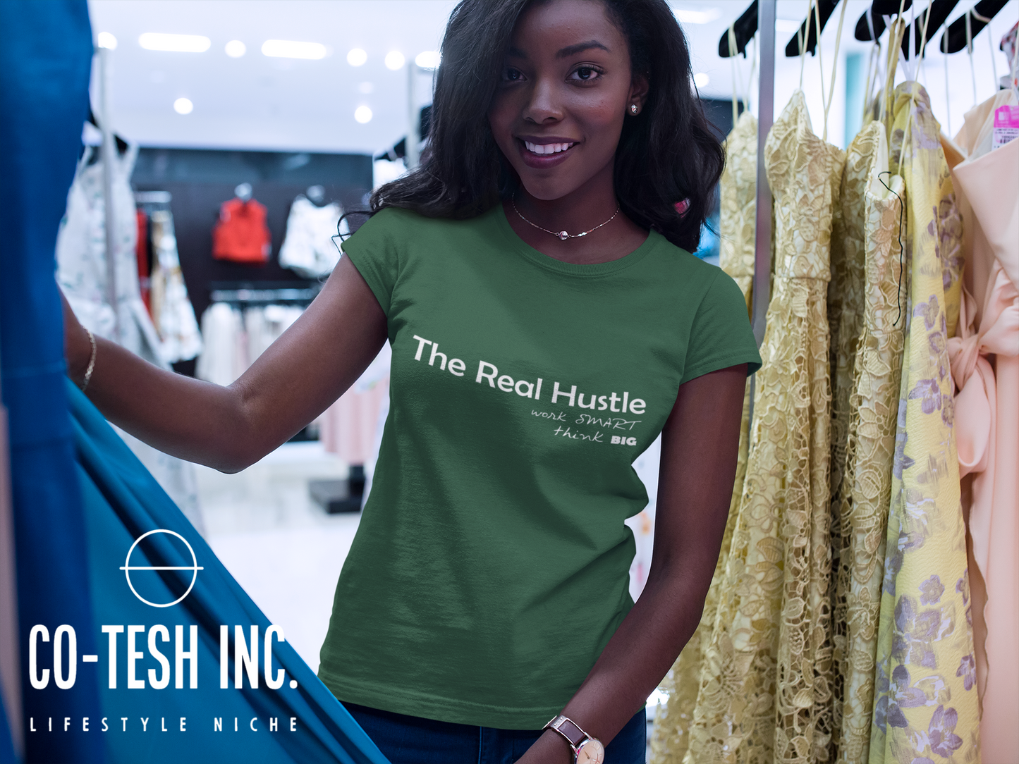 The Real Hustle Think Big Short-Sleeve Unisex T-Shirt | Expression Tees | Cotesh