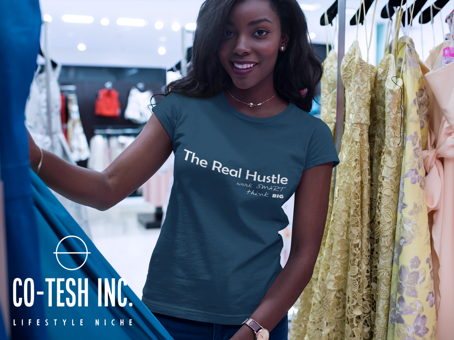 The Real Hustle Think Big Short-Sleeve Unisex T-Shirt | Expression Tees | Cotesh