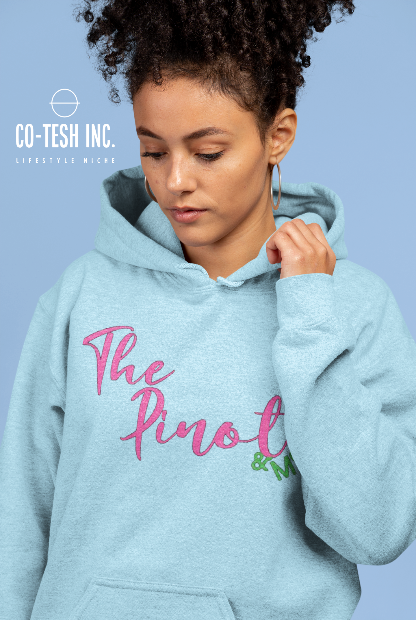 The Pinot and me Unisex Hoodie Cotesh Blending Trends