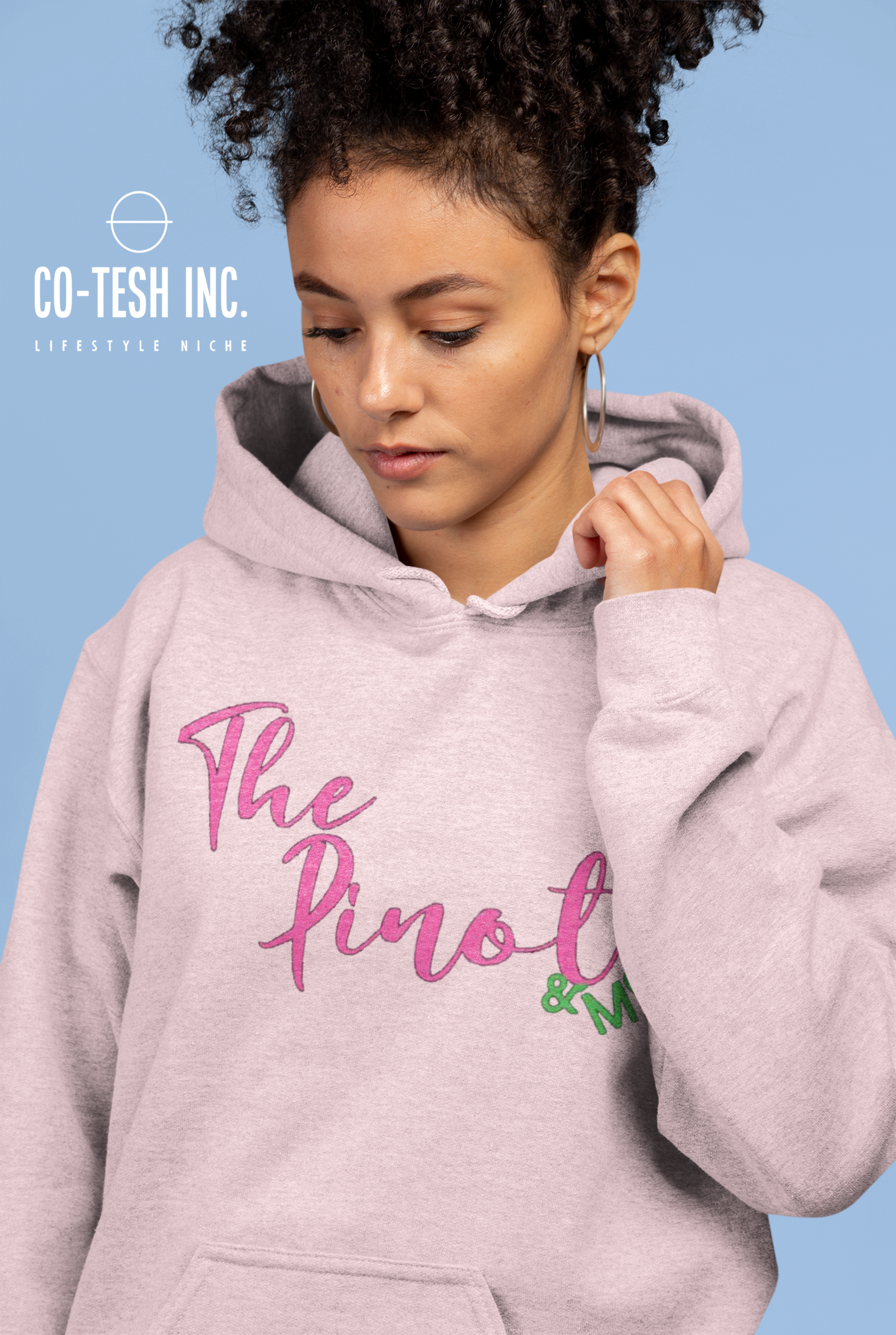 The Pinot and me Unisex Hoodie Cotesh Blending Trends