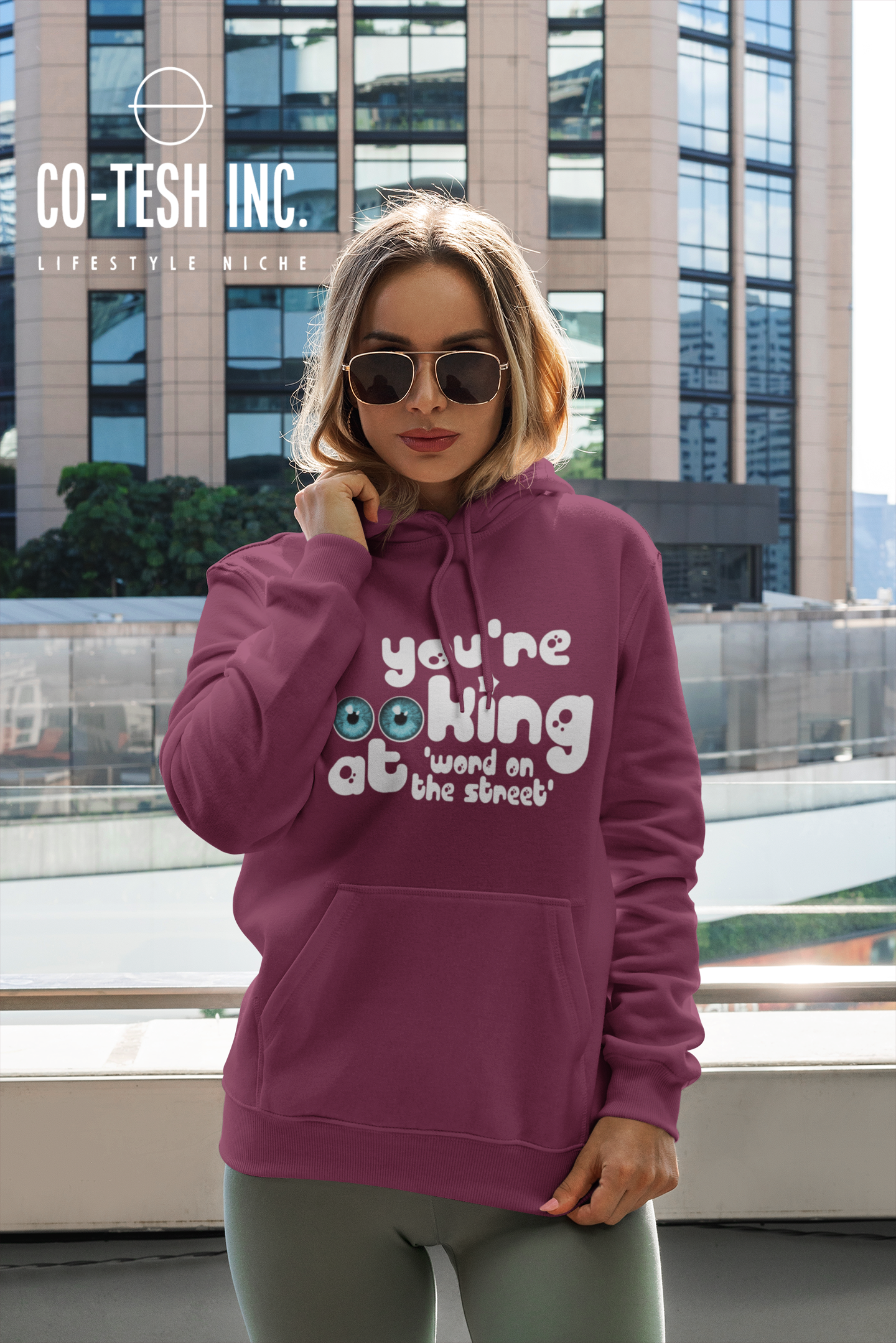 You're looking at Word on the street Unisex Hoodie | Cotesh | hoodiez