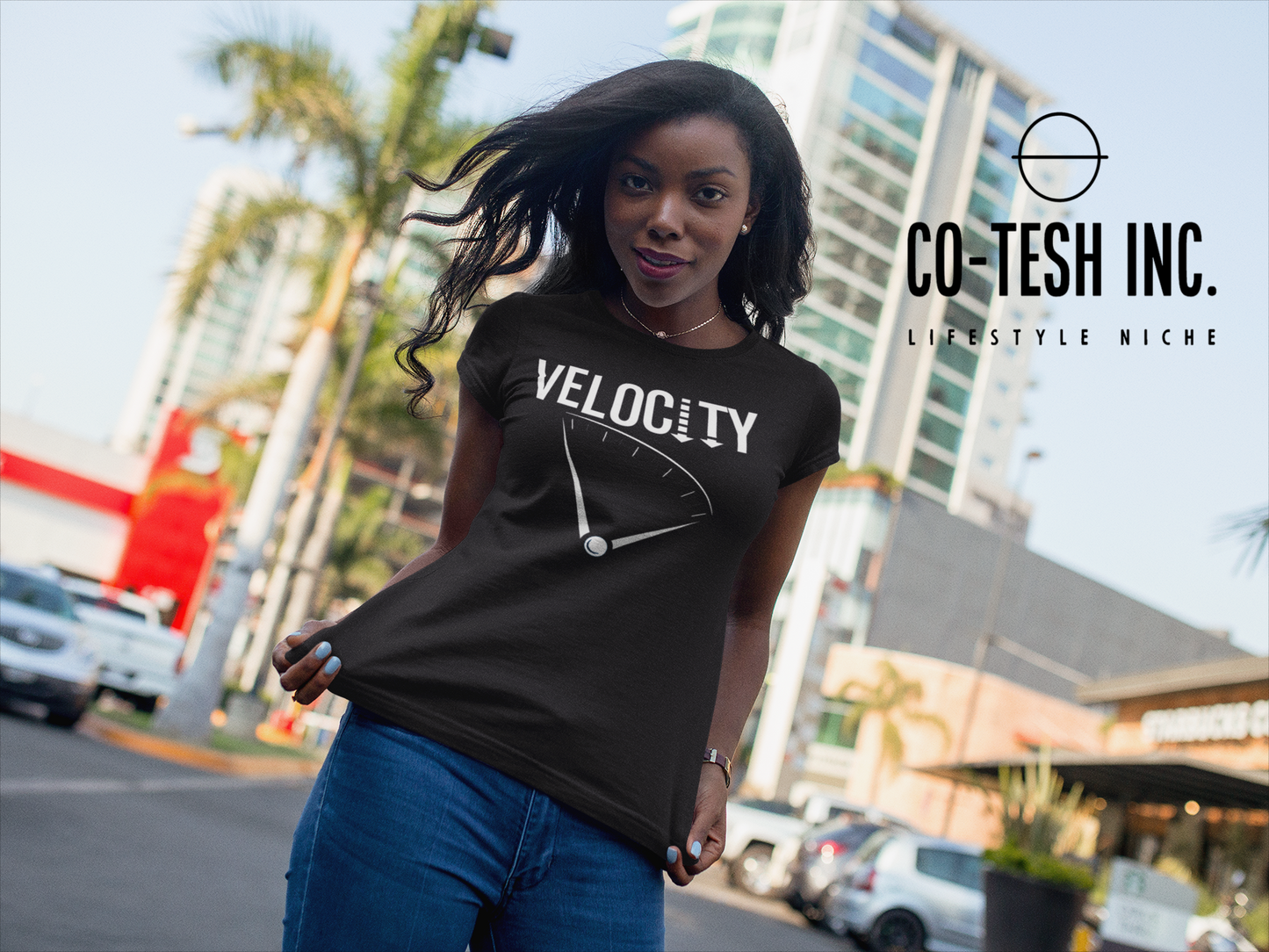 Velocity | Short-Sleeve Unisex T-Shirt | good vibes | expression tees | Cotesh