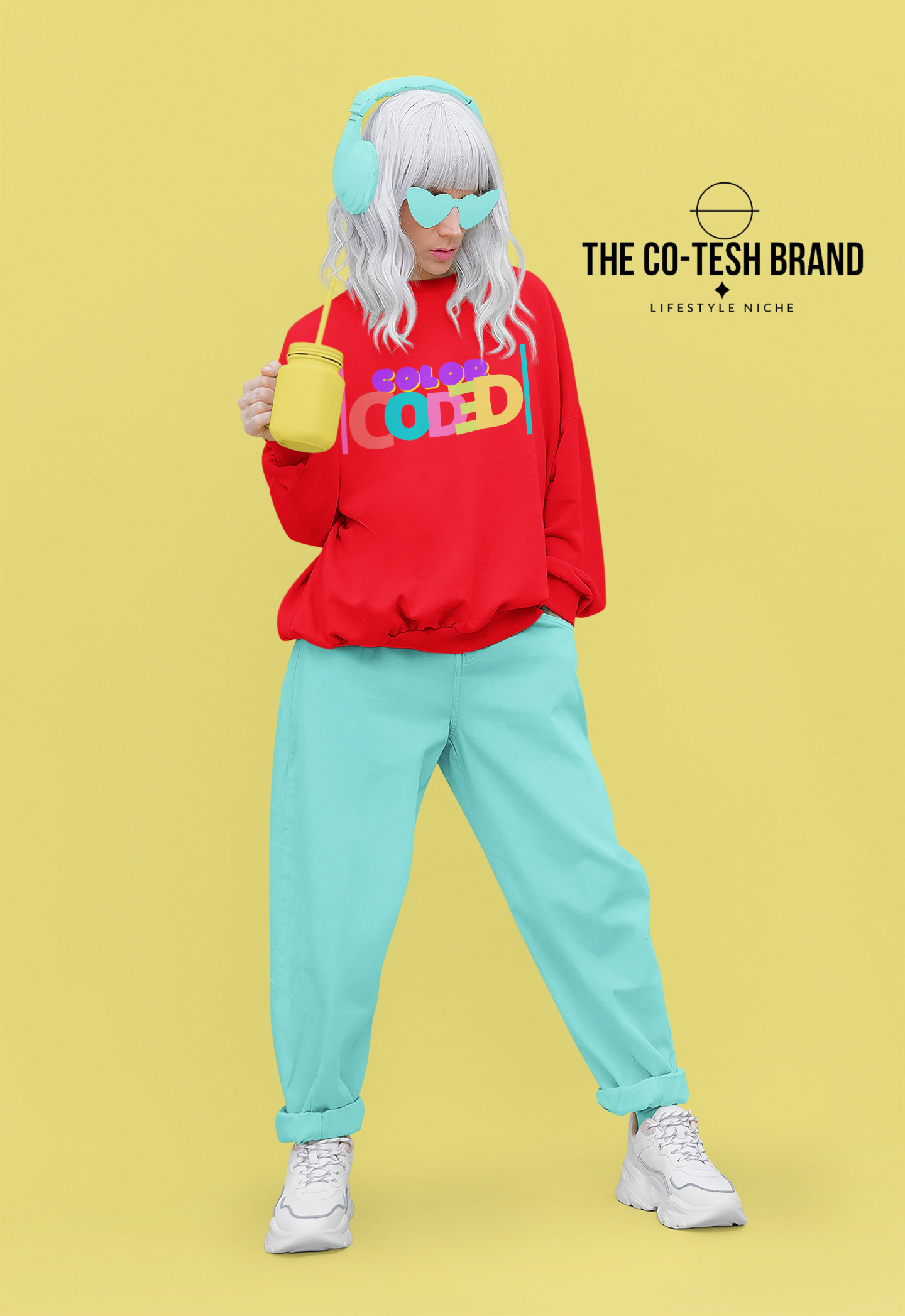 Color Coded-Unisex Sweatshirt by Co-Tesh