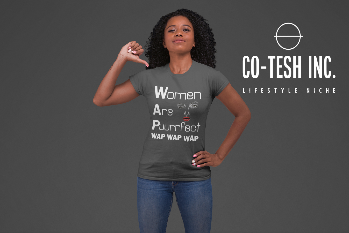 Women are purfect Wap wap wap Short-Sleeve Unisex T-Shirt | Cotesh | expression teez