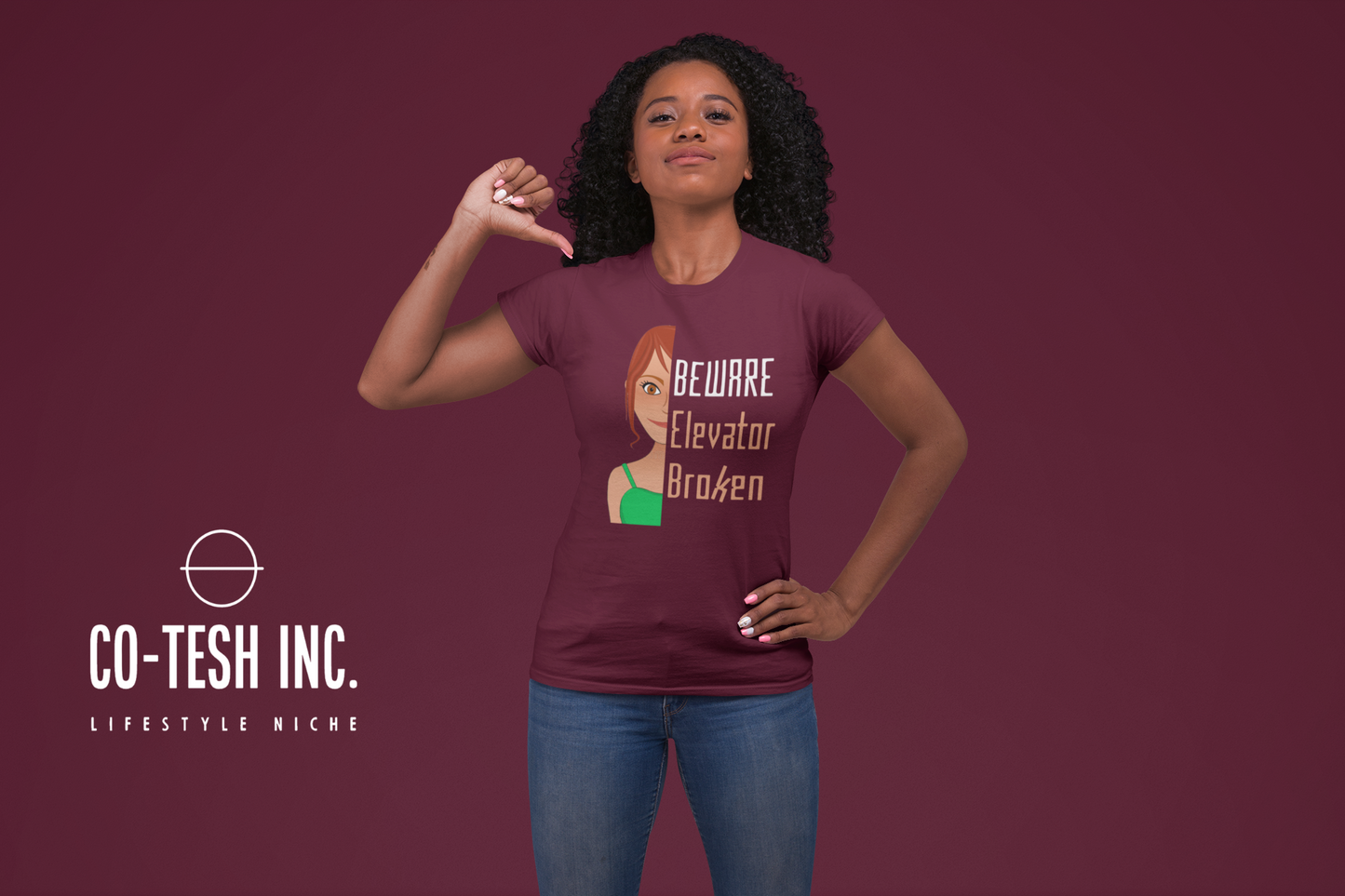 Beware Elevator Broken | Short-Sleeve Unisex T-Shirt | Expression tee | funny hooks | Cotesh