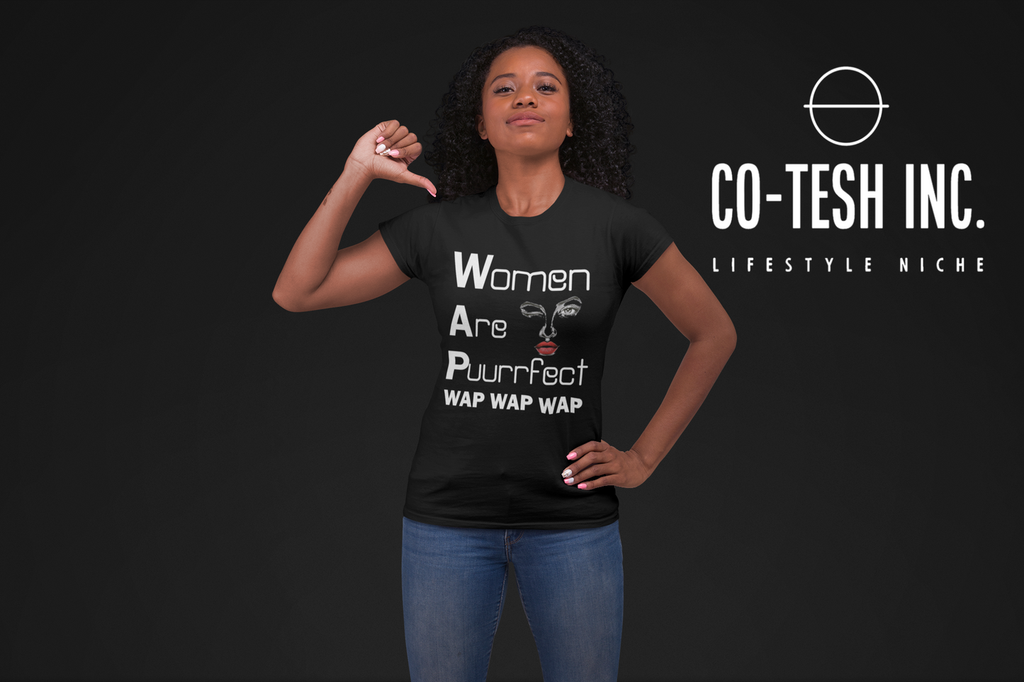 Women are purfect Wap wap wap Short-Sleeve Unisex T-Shirt | Cotesh | expression teez