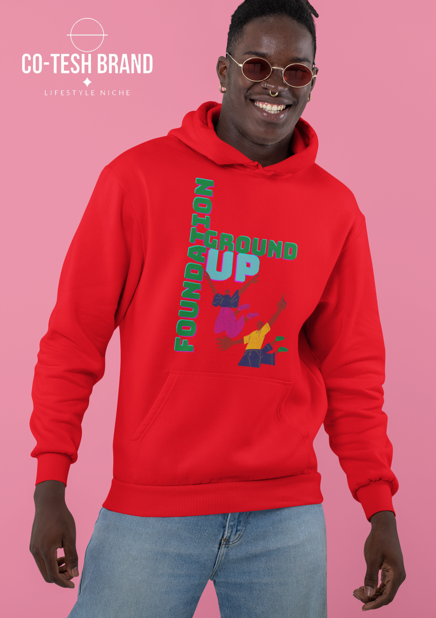 Ground Up Foundation Unisex fleece hoodie