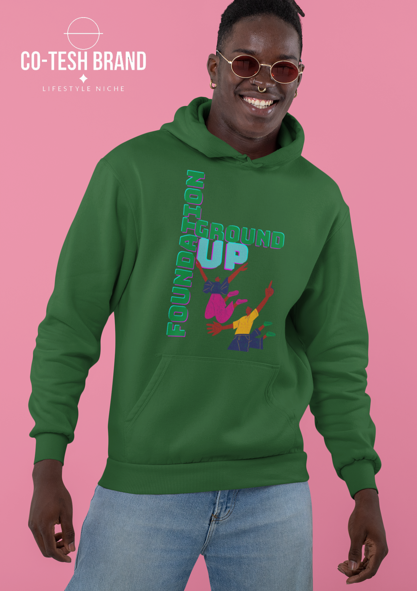 Ground Up Foundation Unisex fleece hoodie