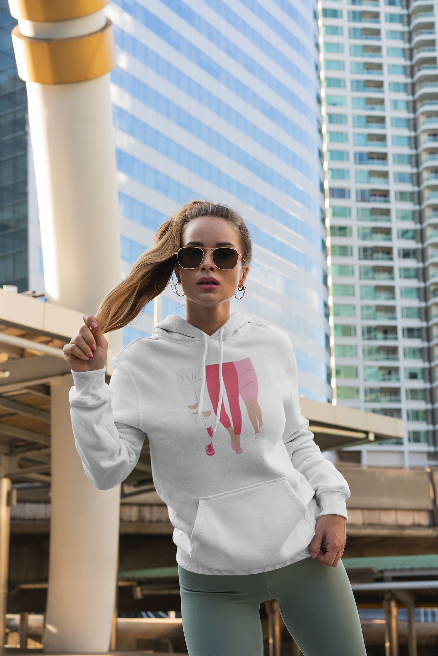 Legs Unisex fleece hoodie