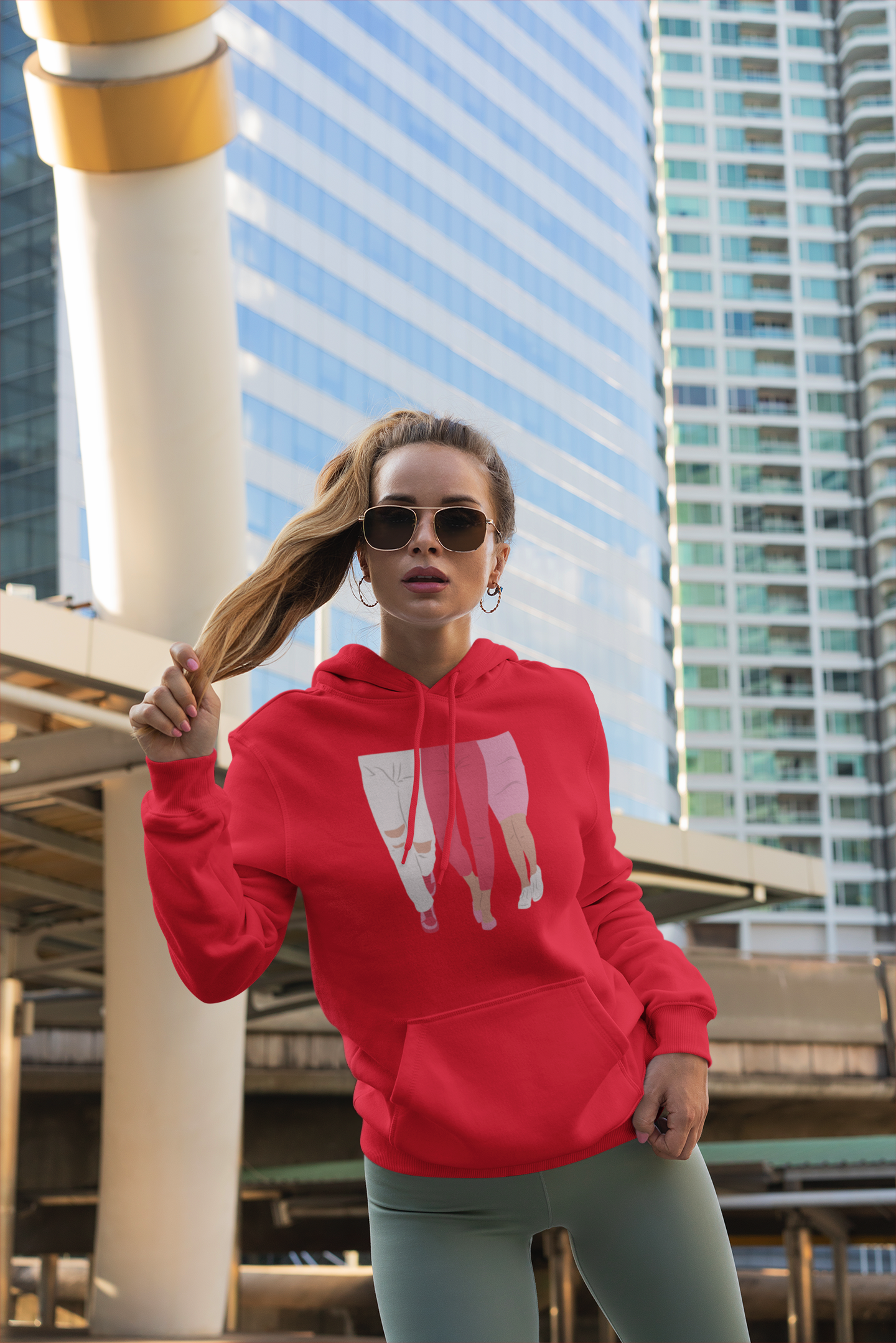 Legs Unisex fleece hoodie