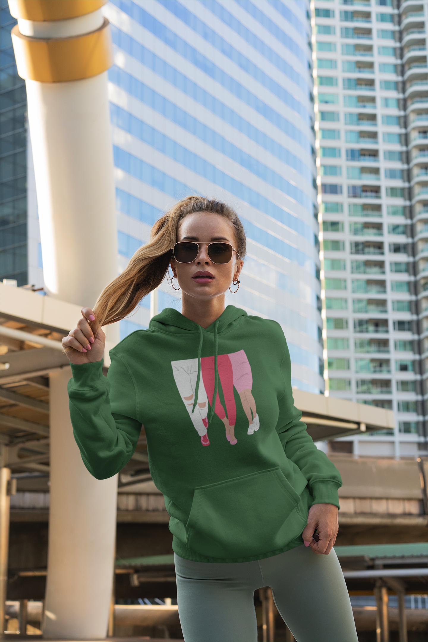 Legs Unisex fleece hoodie