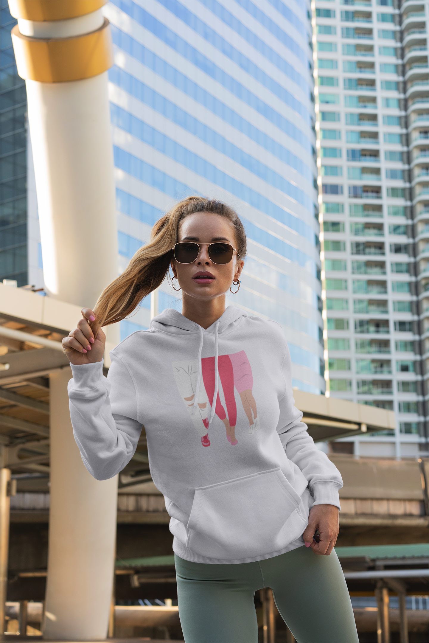 Legs Unisex fleece hoodie