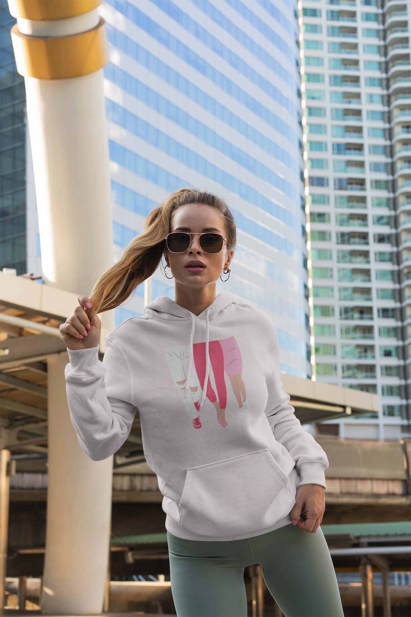 Legs Unisex fleece hoodie