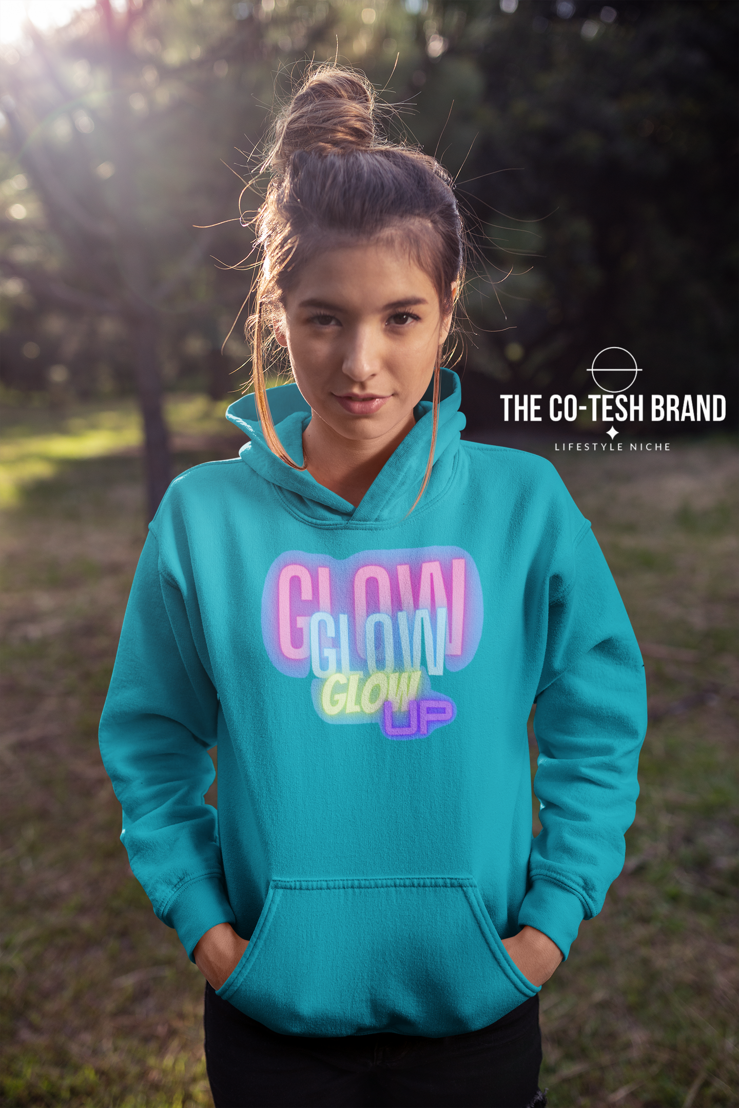 Glow Up 2-Unisex Hoodie by Co-Tesh