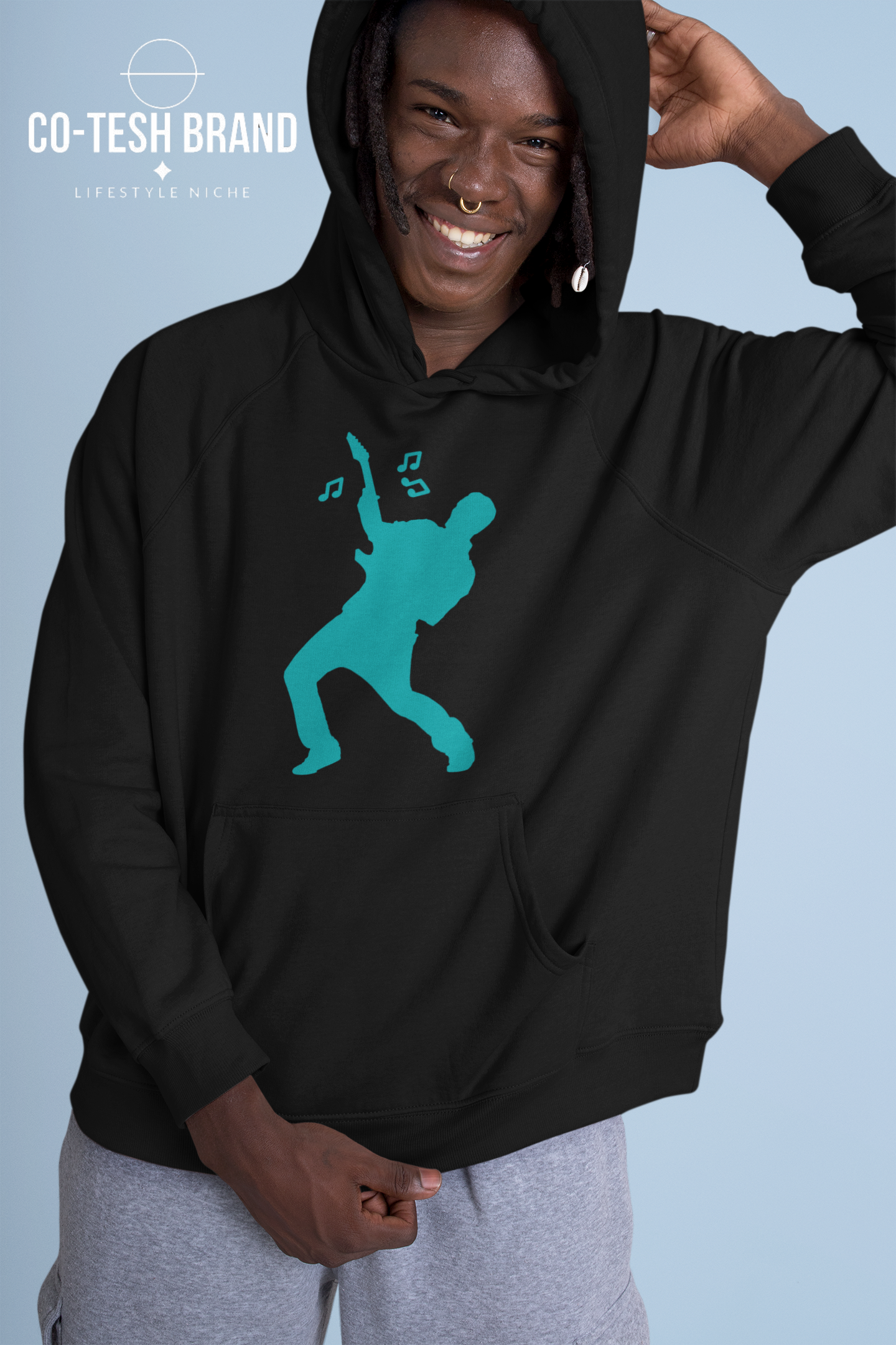 Guitar Guy Unisex fleece hoodie
