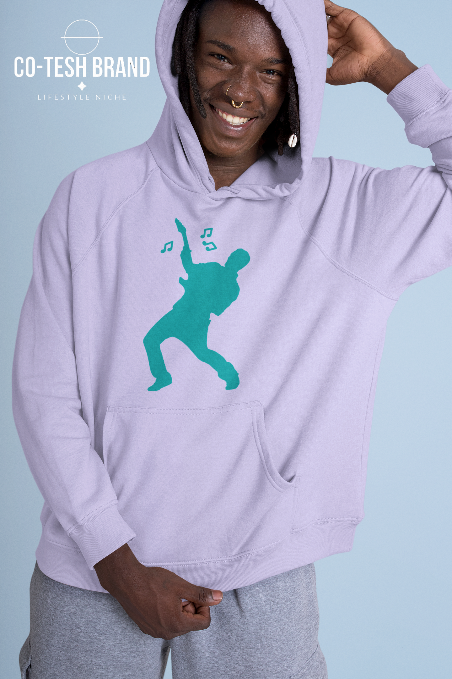 Guitar Guy Unisex fleece hoodie
