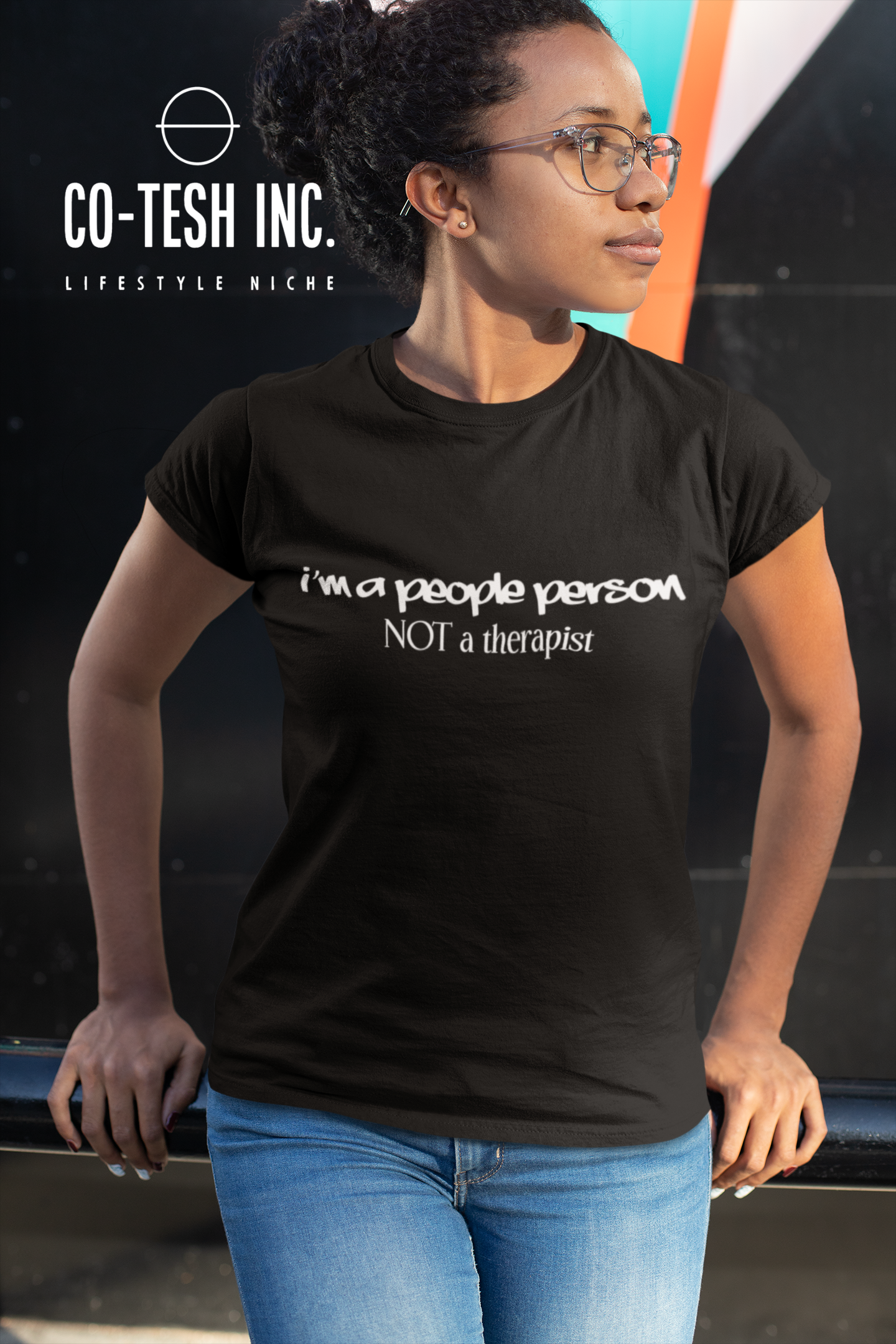 I am a people person not a therapist Short-Sleeve Unisex T-Shirt | Expression Tees | Cotesh