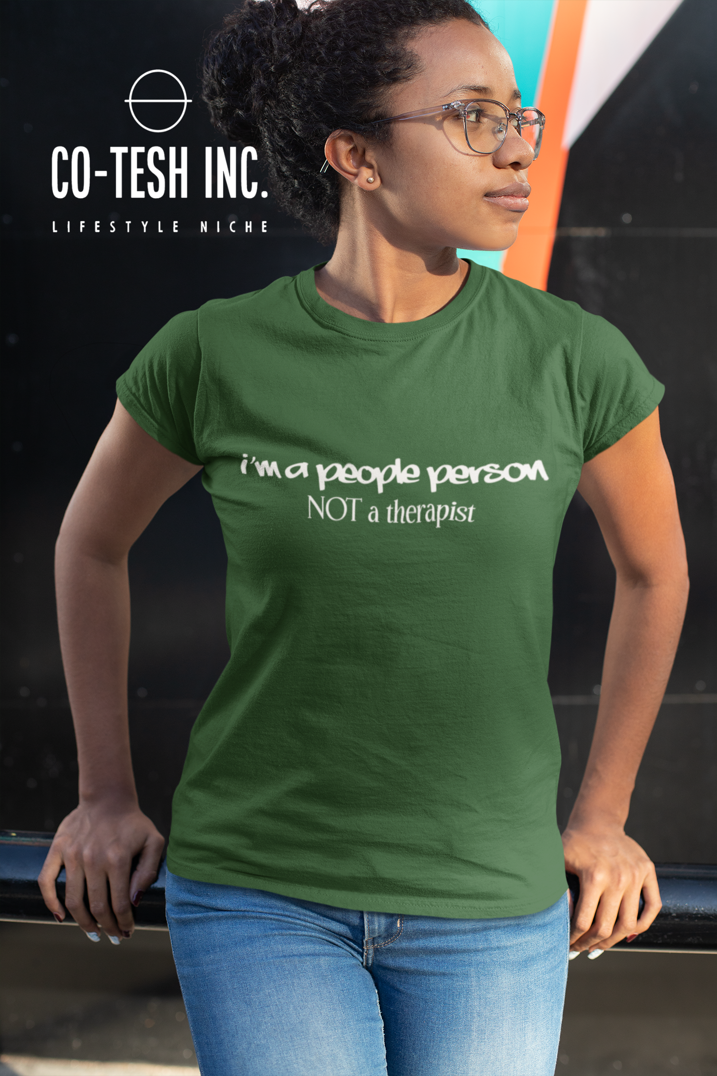 I am a people person not a therapist Short-Sleeve Unisex T-Shirt | Expression Tees | Cotesh