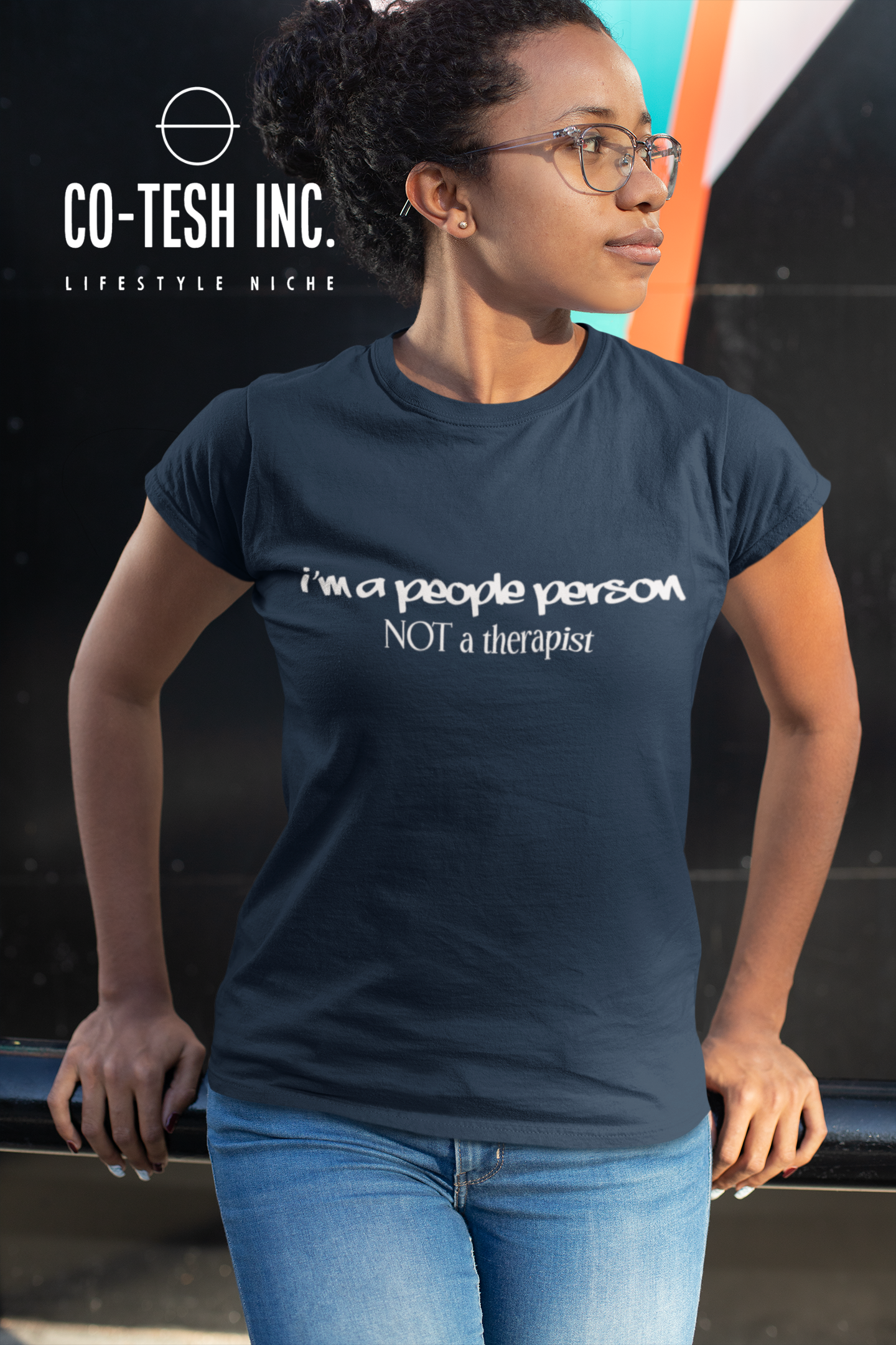 I am a people person not a therapist Short-Sleeve Unisex T-Shirt | Expression Tees | Cotesh