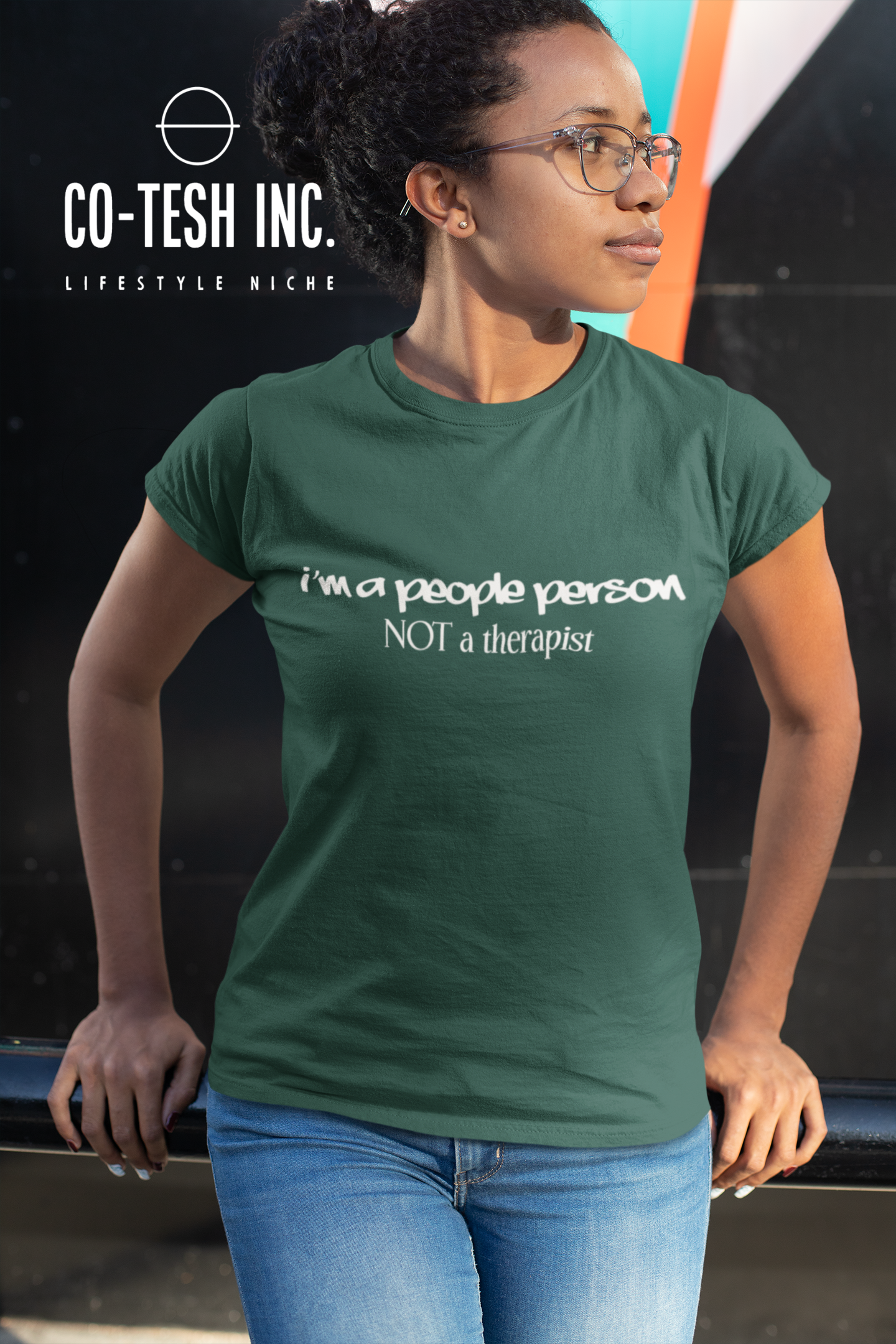 I am a people person not a therapist Short-Sleeve Unisex T-Shirt | Expression Tees | Cotesh