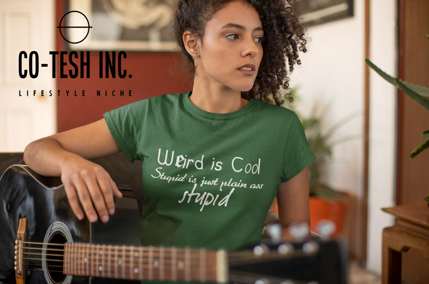 Weird it Cool stupid is just plain ass Stupid Short-Sleeve Unisex T-Shirt | Expression Tees | Cotesh