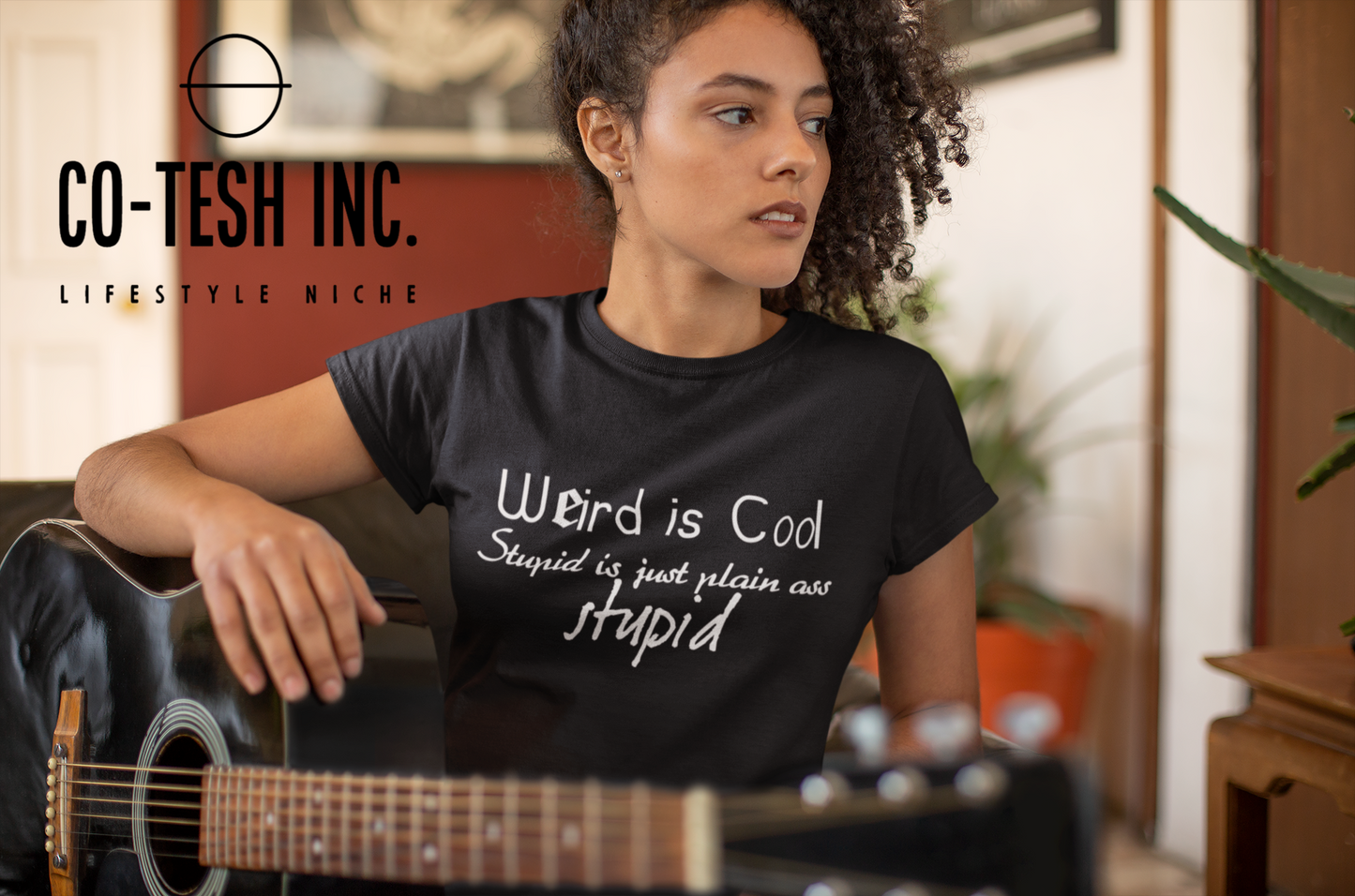 Weird it Cool stupid is just plain ass Stupid Short-Sleeve Unisex T-Shirt | Expression Tees | Cotesh