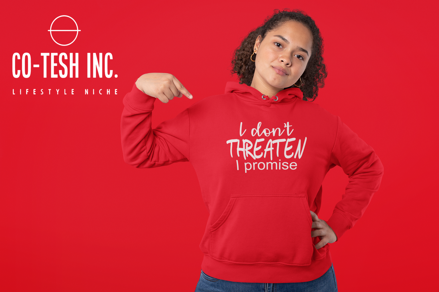 I don't threaten I promise Unisex Hoodie | Cotesh