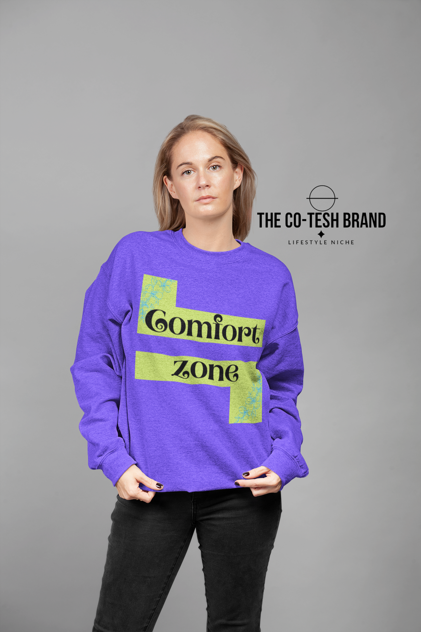 Comfort Zone-Unisex Sweatshirt by Co-Tesh