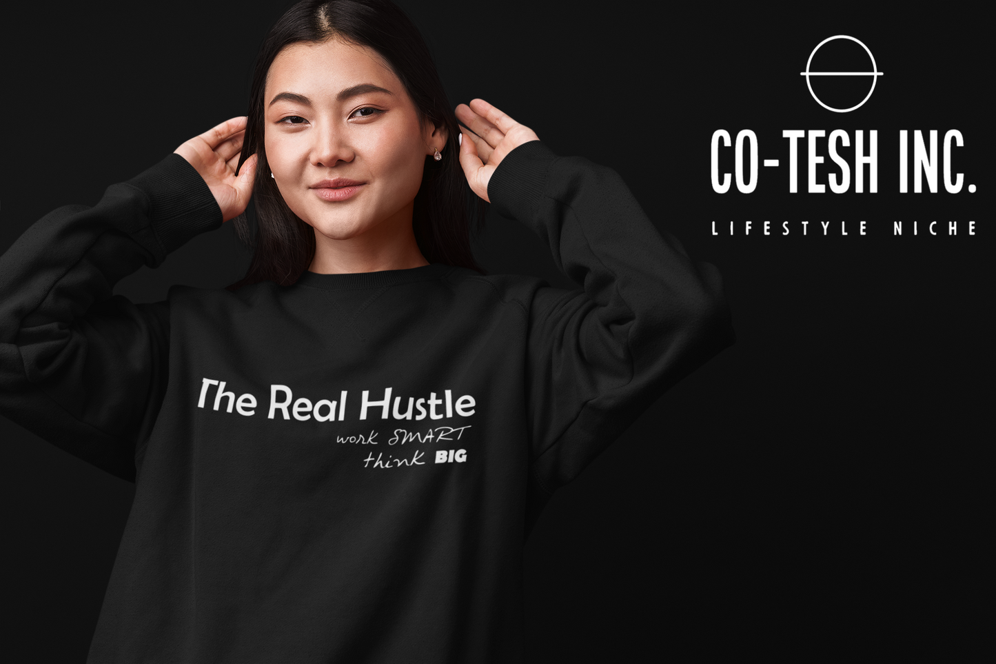 The real hustle think big Unisex Hoodie | Cotesh | hoodiez