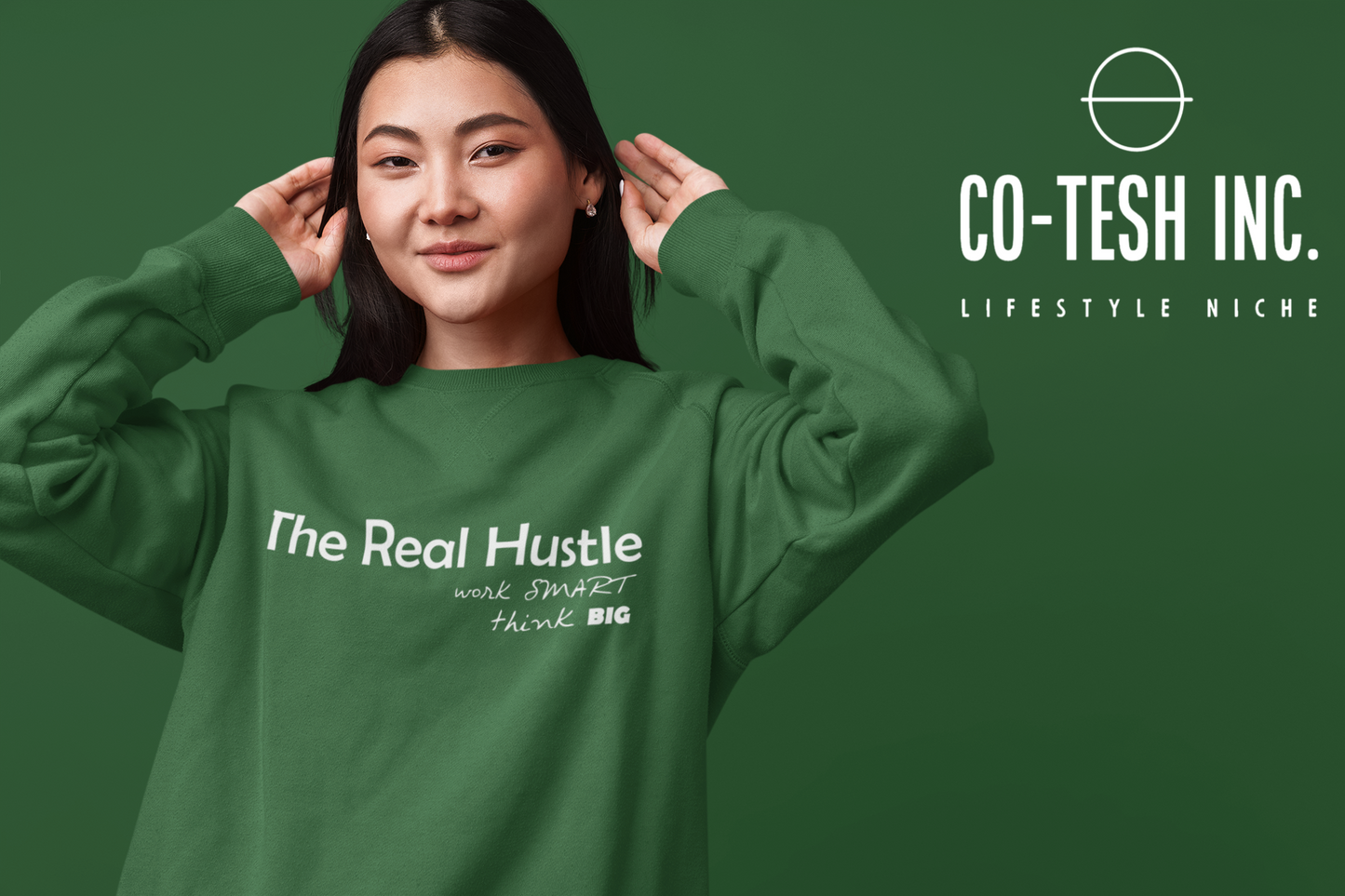 The real hustle think big Unisex Hoodie | Cotesh | hoodiez