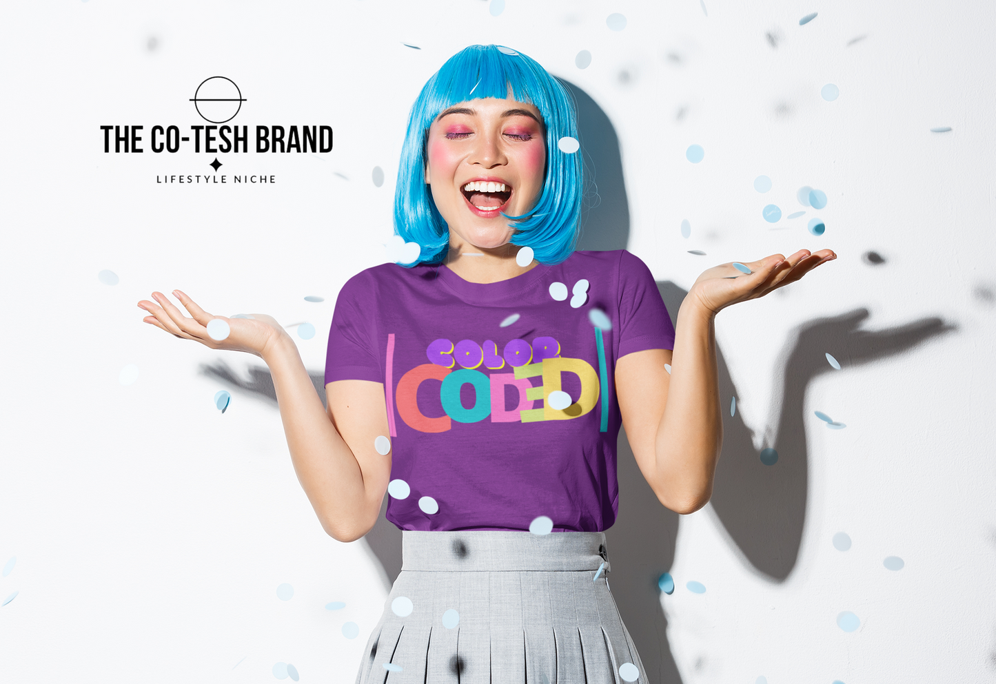 Color Coded 2-Short-Sleeve Unisex T-Shirt by Co-Tesh
