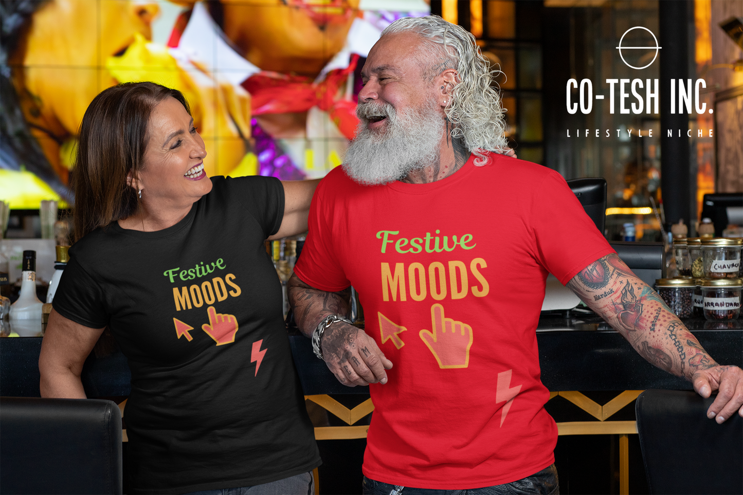 Festive Moods Short-Sleeve Unisex T-Shirt Cotesh