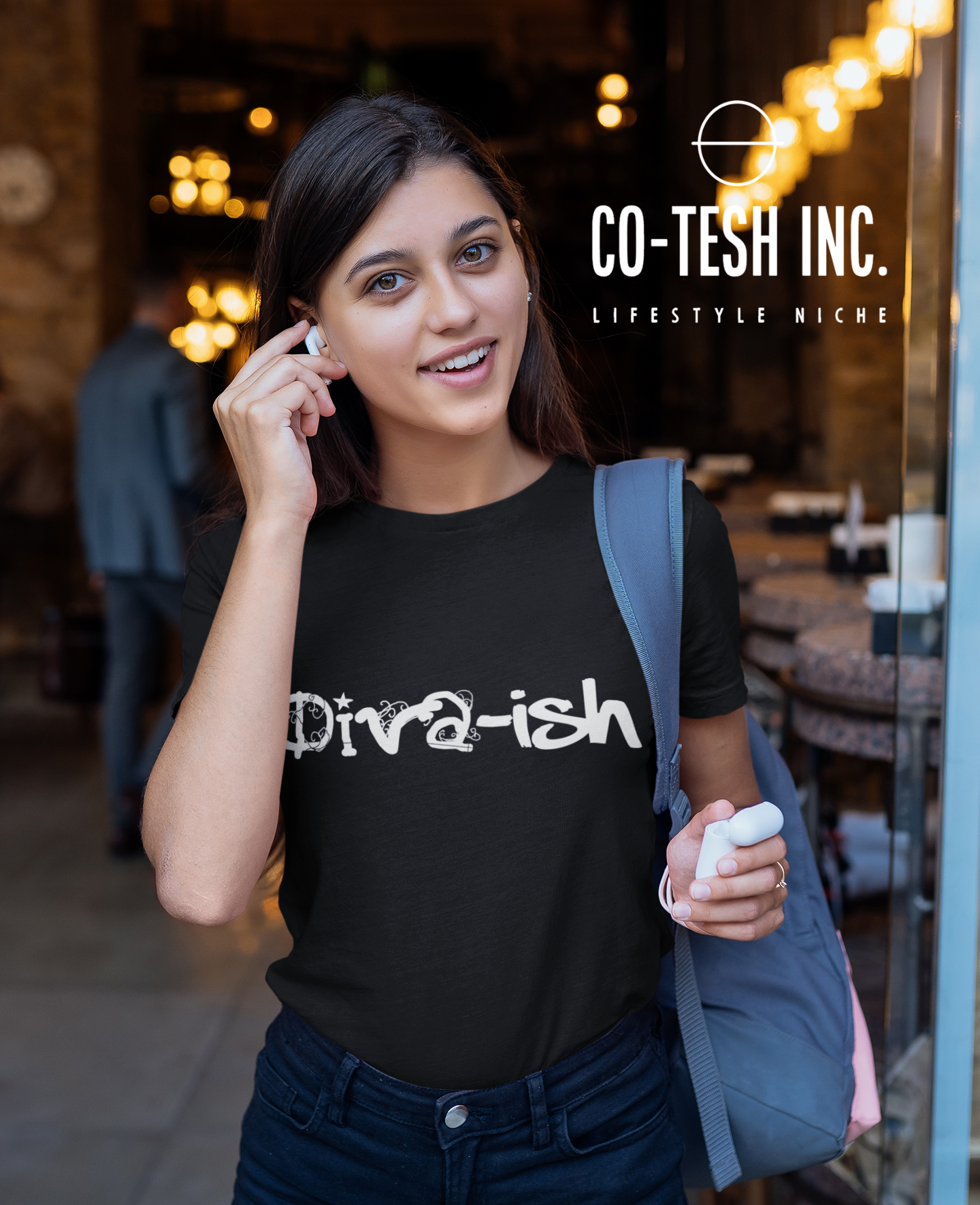 Diva-Ish | Short-Sleeve Unisex T-Shirt | Good Vibes | Cotesh