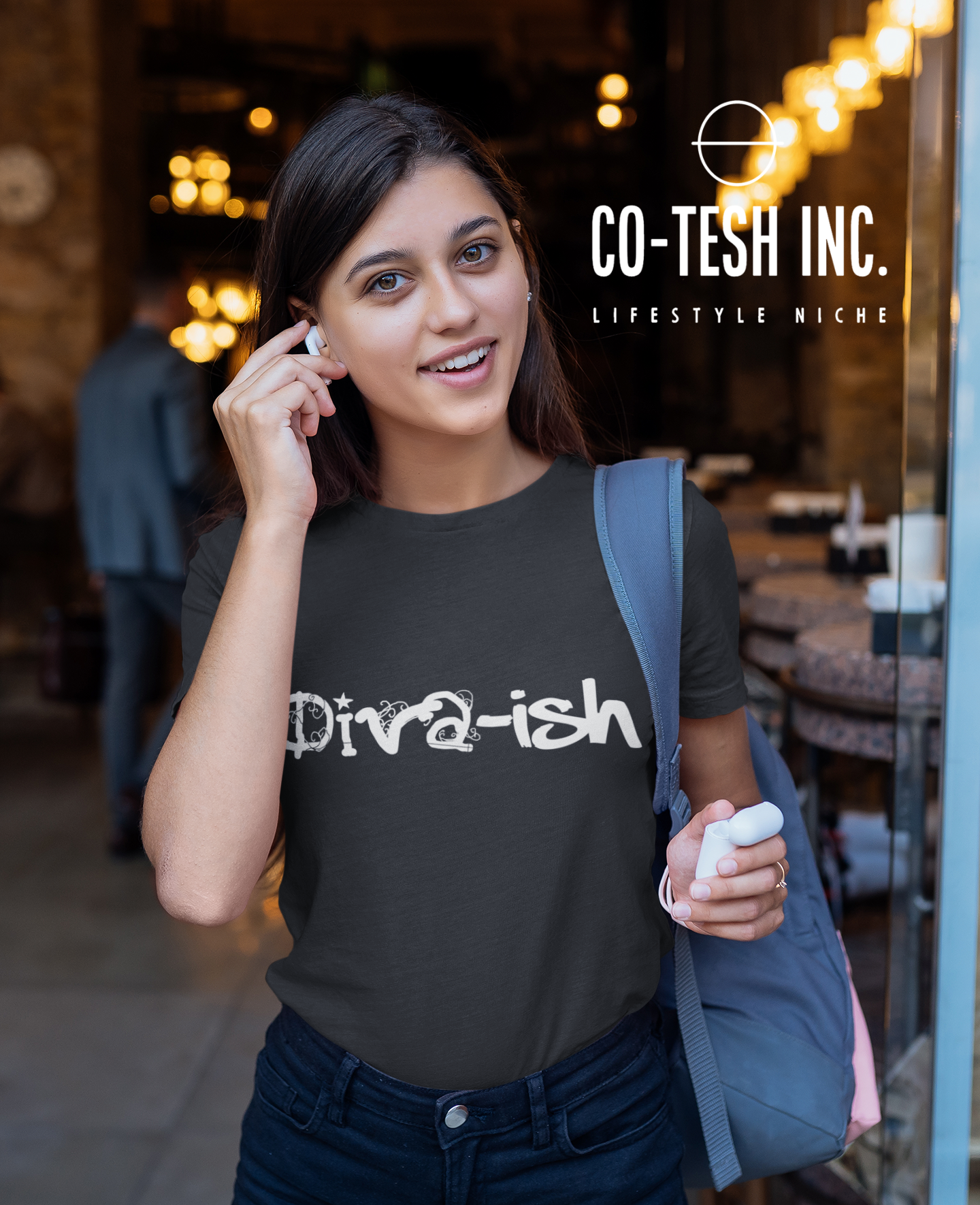 Diva-Ish | Short-Sleeve Unisex T-Shirt | Good Vibes | Cotesh