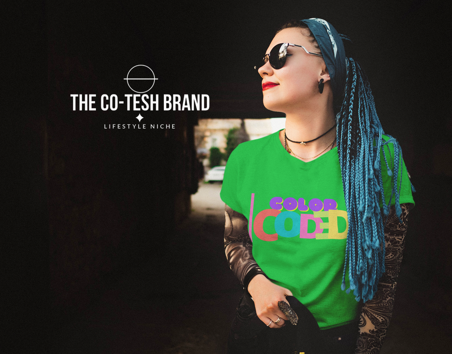 Color Coded 2-Short-Sleeve Unisex T-Shirt by Co-Tesh