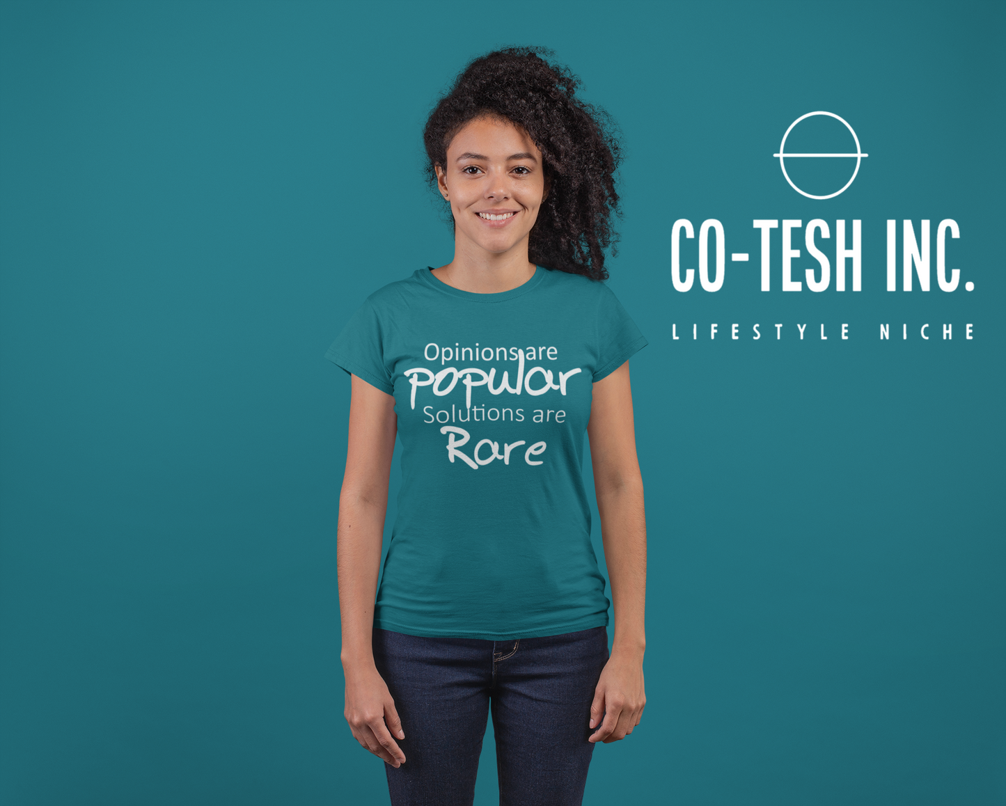 Opinion are popular solutions are rare | Short-Sleeve Unisex T-Shirt | Expression Tees | Cotesh