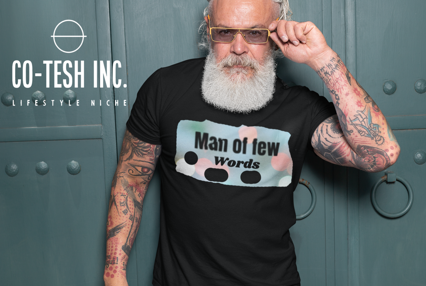 Man of Few Words Short-Sleeve Unisex T-Shirt Cotesh