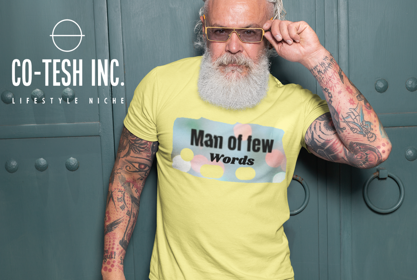 Man of Few Words Short-Sleeve Unisex T-Shirt Cotesh