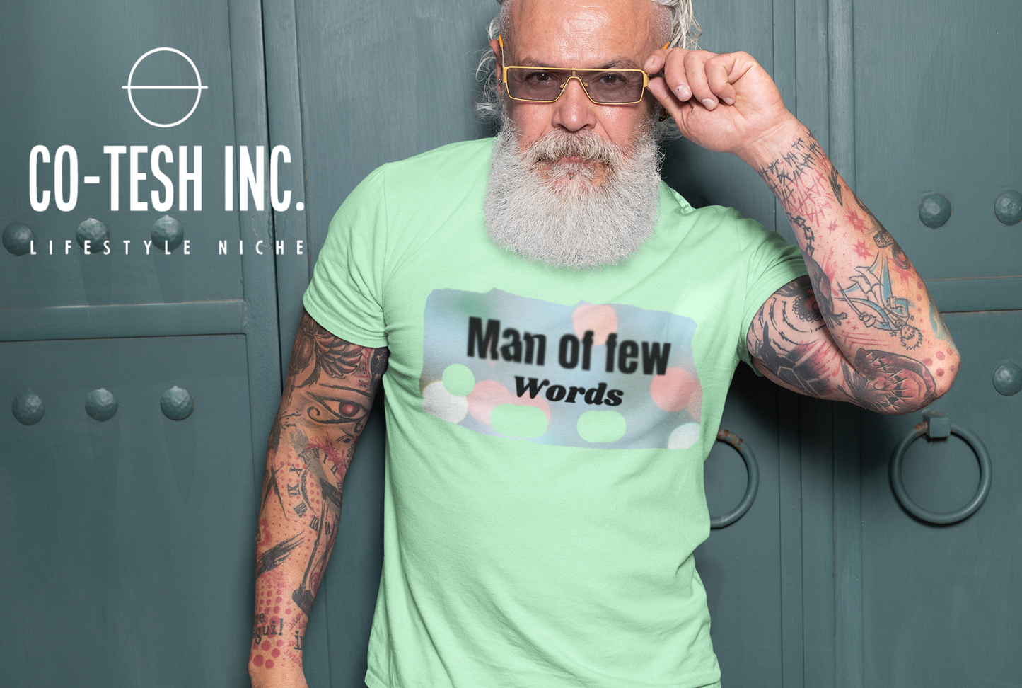 Man of Few Words Short-Sleeve Unisex T-Shirt Cotesh