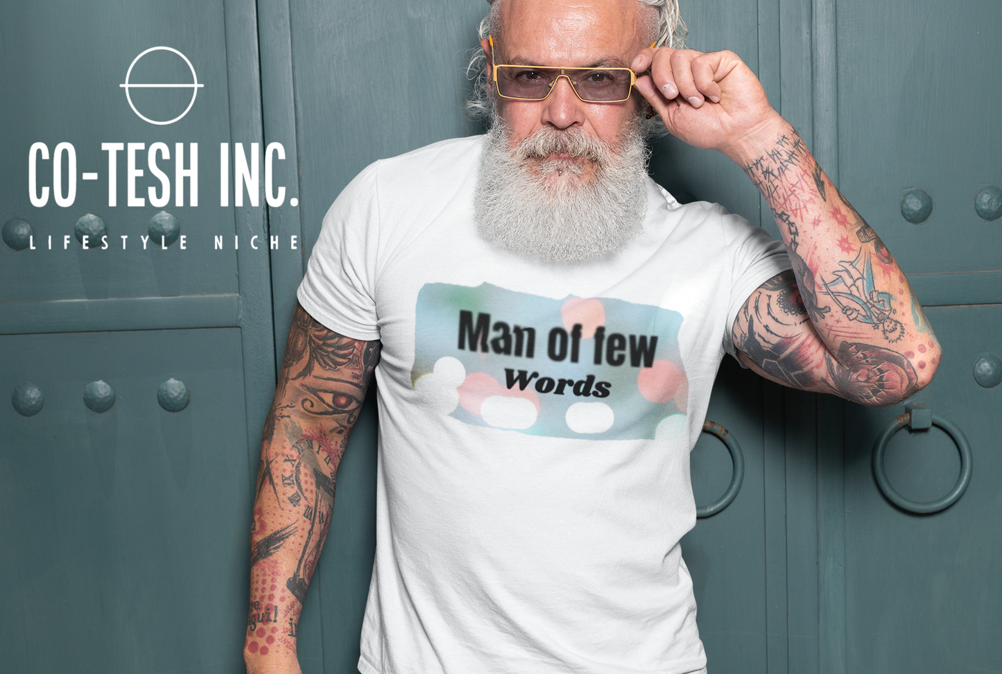 Man of Few Words Short-Sleeve Unisex T-Shirt Cotesh