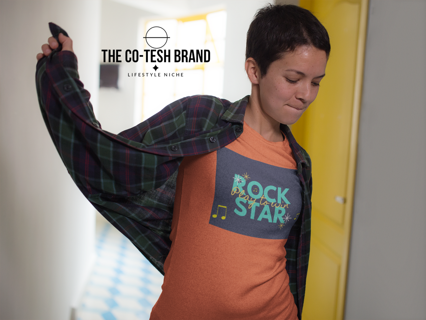 Rock Star-Short-Sleeve Unisex T-Shirt-by Co-Tesh