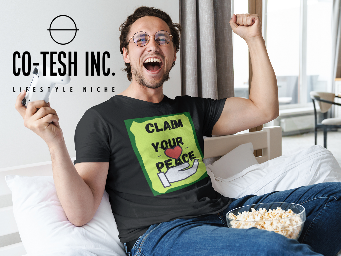 Claim Your Peace Short-Sleeve Unisex T-Shirt Cotesh
