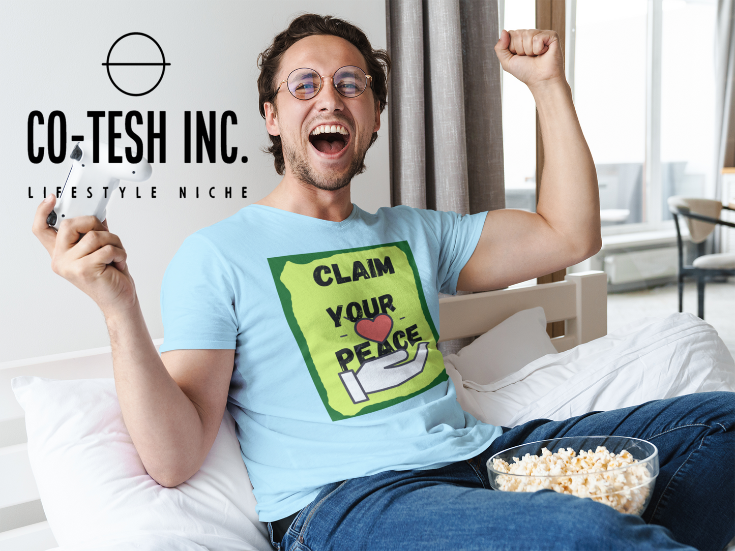 Claim Your Peace Short-Sleeve Unisex T-Shirt Cotesh