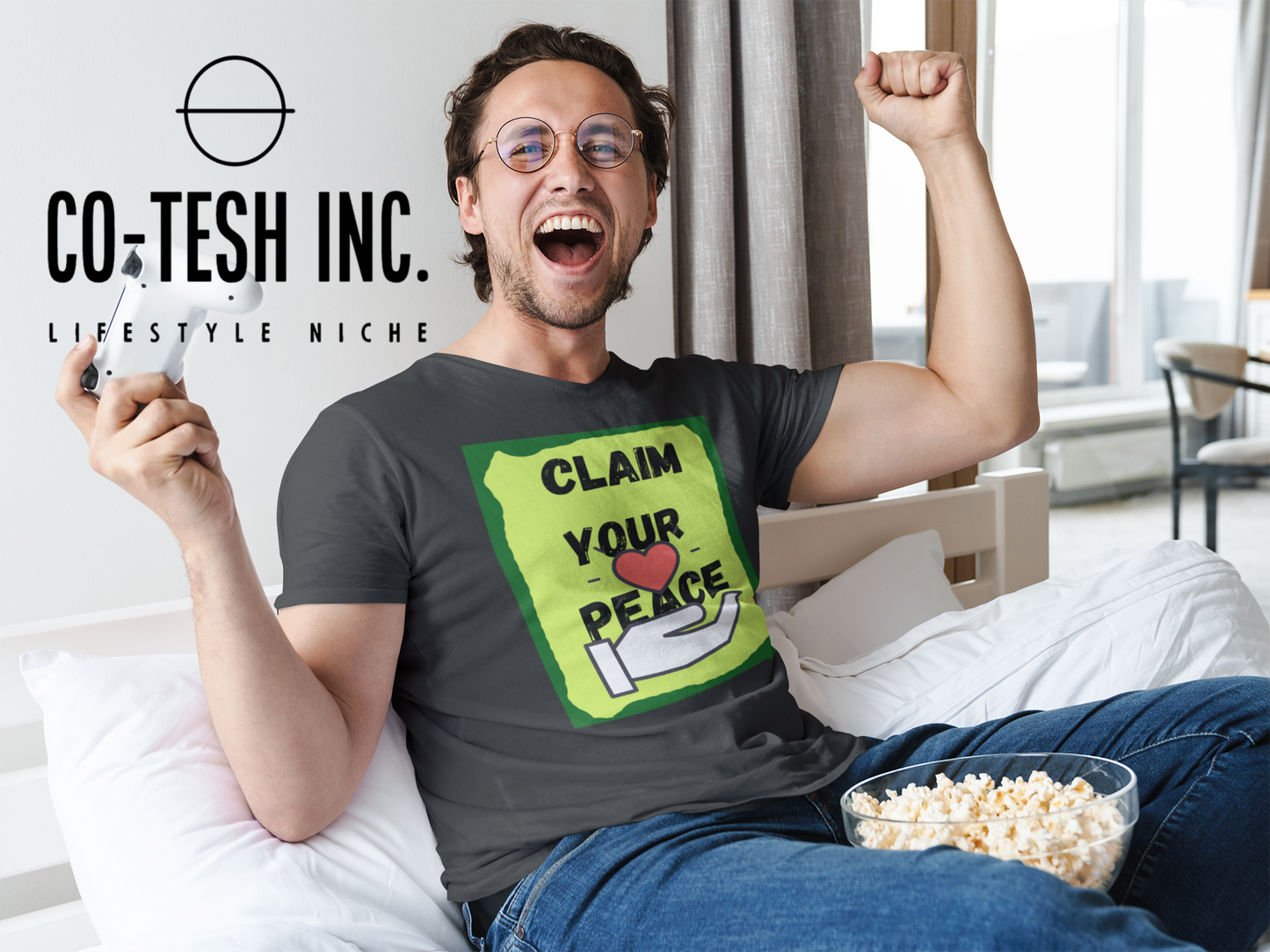 Claim Your Peace Short-Sleeve Unisex T-Shirt Cotesh