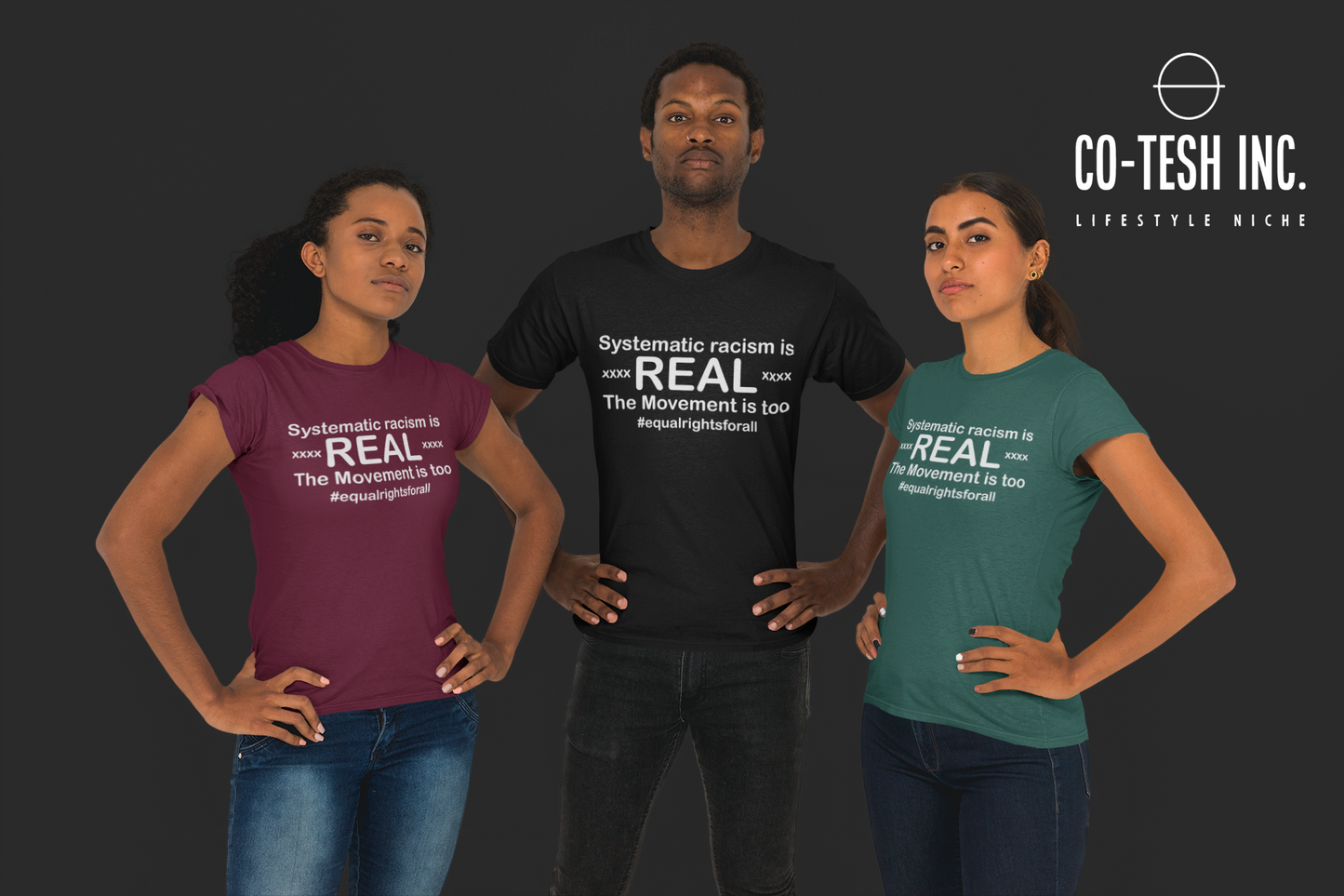 Systematic Racism is Real | Short-Sleeve Unisex T-Shirt | Expression Tees | Cotesh
