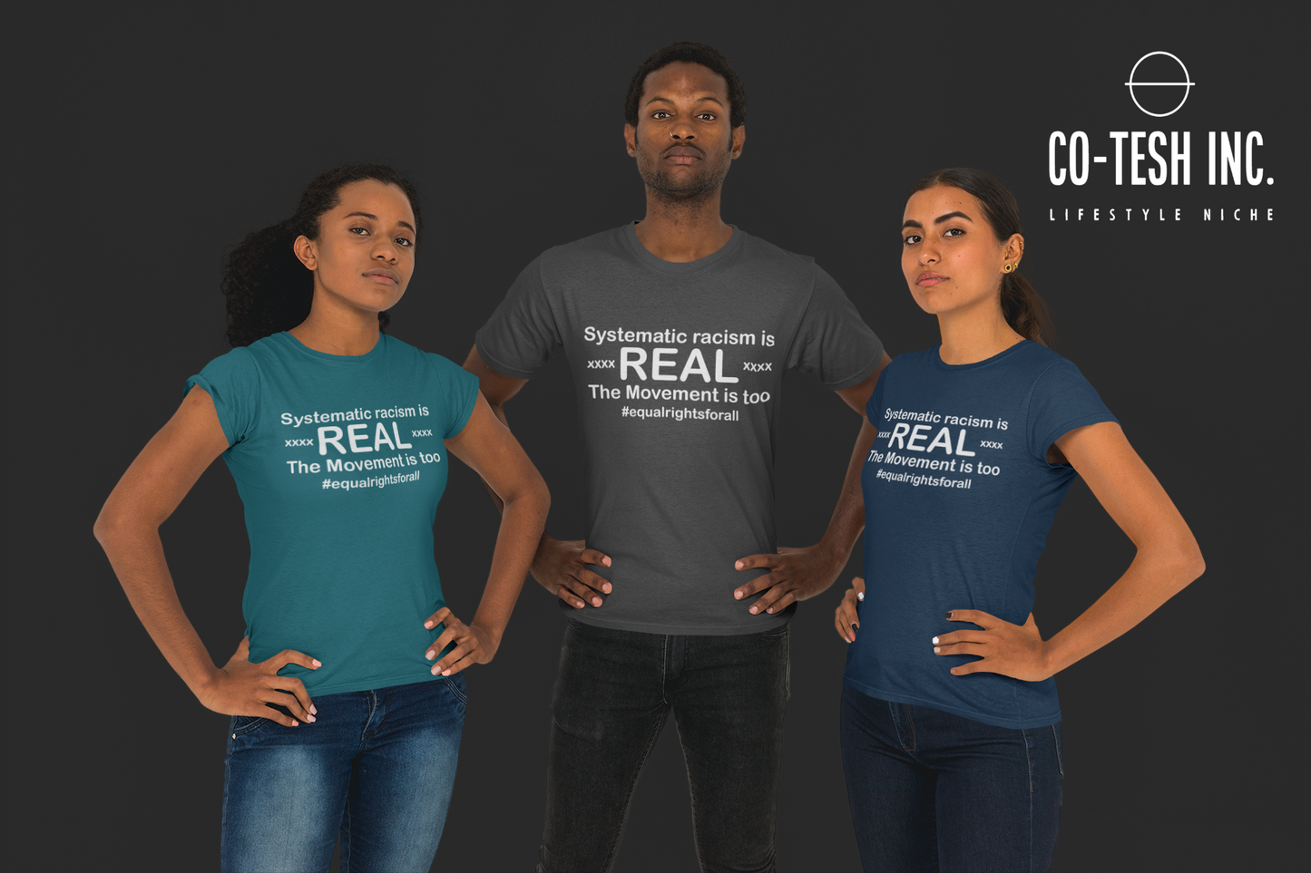 Systematic Racism is Real | Short-Sleeve Unisex T-Shirt | Expression Tees | Cotesh